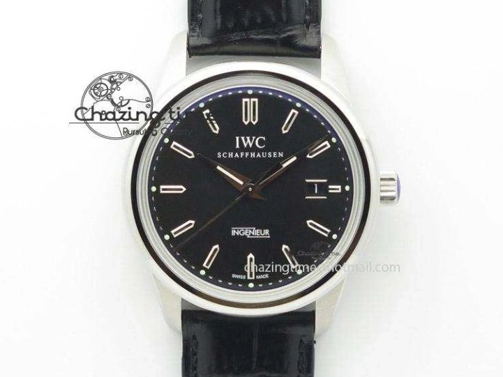 MIROTIME 0305 Mark XVIII IW327002 SS Mk Maker Best Edition White Dial On Black Leather Strap A SunProtective 7298